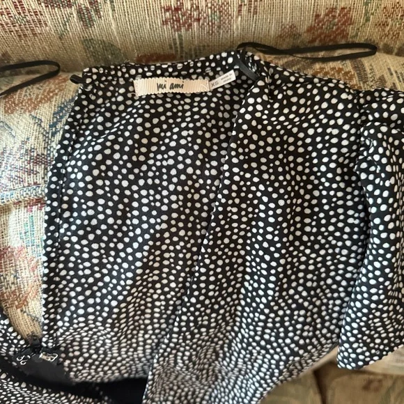 Miami Black and White Polka Dot Midi Dress - Picture 4 of 4